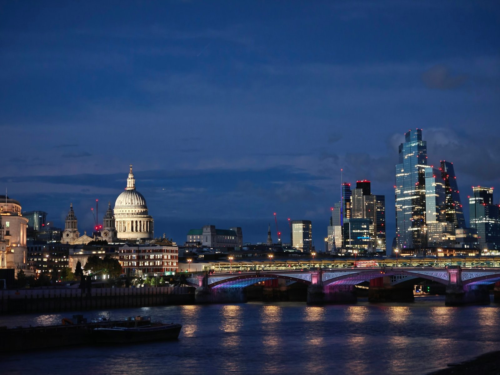London skyline and St Paul's Cathedral